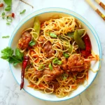 Schezwan Chicken Noodles